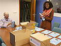 Agns and Sonia put together a mailing for French bookstores.