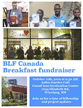 BLF Canada Fundraiser October 19th, 2019